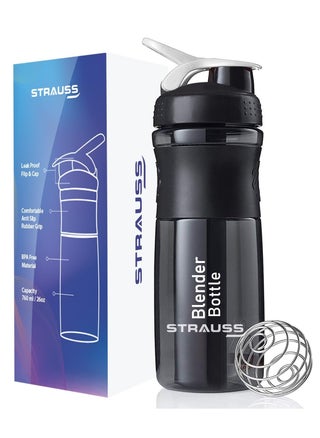 Blender Shaker Bottle 760 ml, (Black) - pzsku/Z86E68C5A838DDB416621Z/45/1742822310/221cf281-7168-4acc-8db8-6a9b979507ac