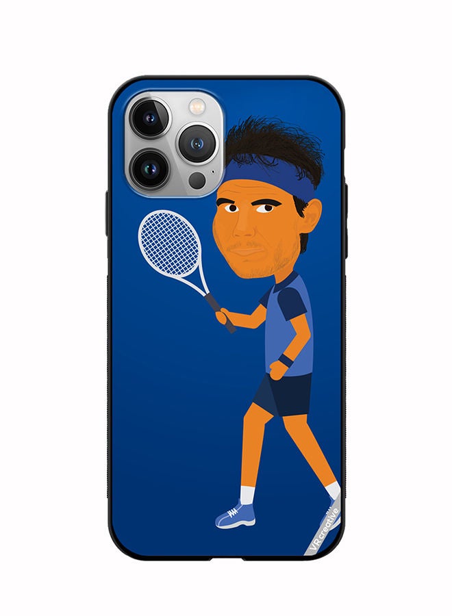 VR CREATIVE Protective Case Cover For Apple iPhone 11 Pro Max Tennis Player Male Character Design Multicolour - Image 1