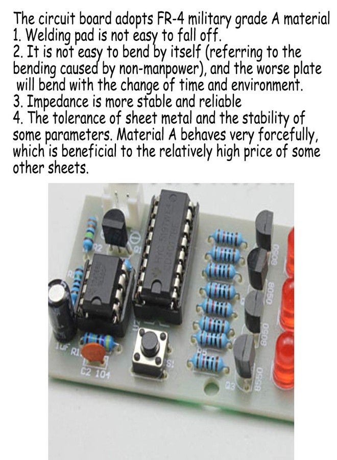 KOOBOOK 2Sets Electronic Dice Board Kit LED Circuit DIY Kit Student Electronic Learning - Image 3