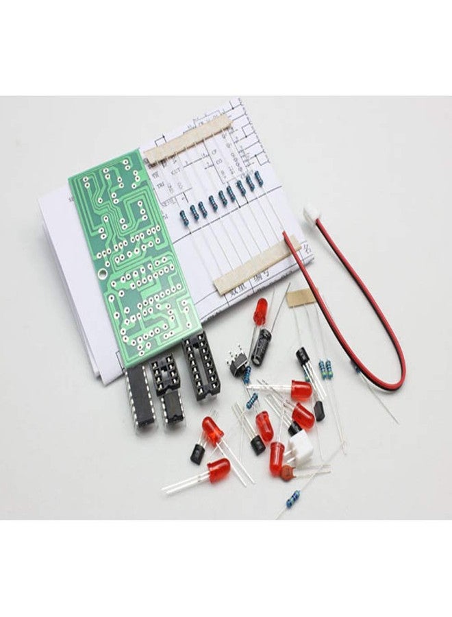 KOOBOOK 2Sets Electronic Dice Board Kit LED Circuit DIY Kit Student Electronic Learning - Image 2