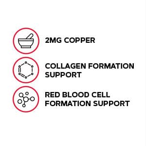 GNC Copper 2mg, Important for Iron Absorption, 100 Count - Image 3