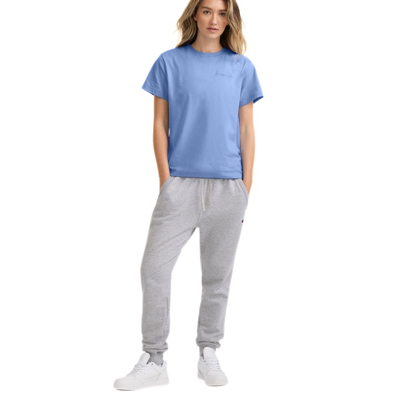 Champion Women's Classic T-Shirt, C Logo, Pewter Blue, Medium - Image 4