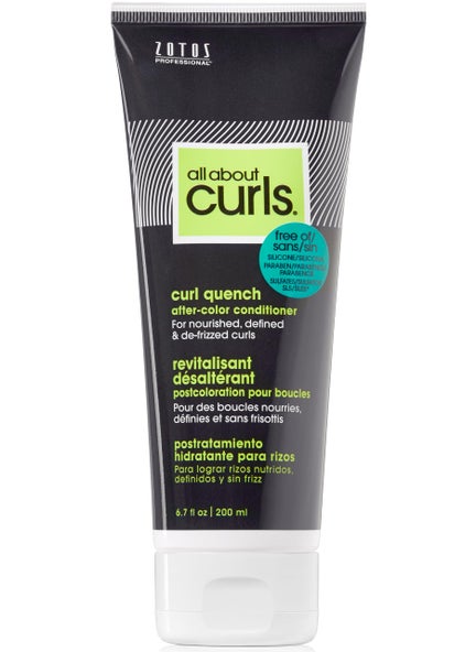 ALL ABOUT CURLS All About Curls Curl Quench After-Color Conditioner | Protect Color | Moisturize & Nourish | All Curly Hair Types | Vegan & Cruelty Free | Sulfate Free | 6.7 Fl Oz 
