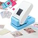 Ideal Swan Rectangular Postage Stamp Puncher with 24 Patterned Papers 1X08inch Postage Stamp Punch for Journaling Scrapbooking DIY Card Making Paper Crafts - Image 2