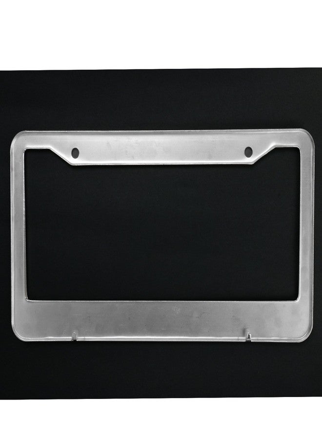 VOBRAMY 2PCS Auto Leopard License Plate Frame,Firwood Handcraft Bling Rhinestone Diamond,Aluminum Chrome Body Including 4xCrystal Cap+4xScrew Fasteners - Image 4