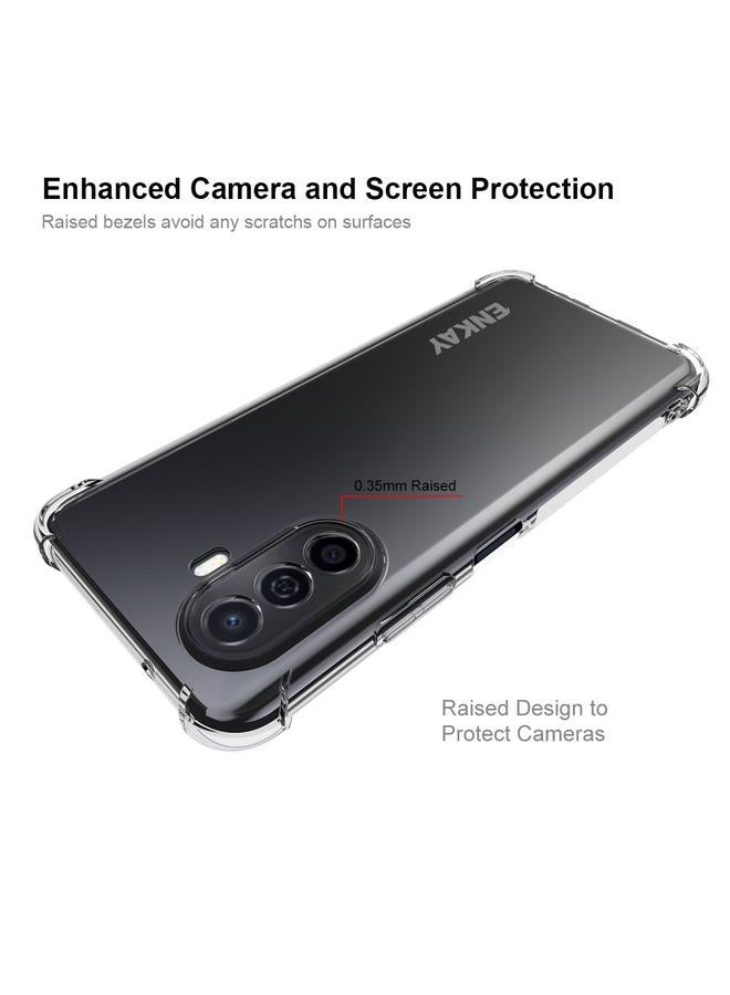 ENKAY Case For Huawei Enjoy 50 4G / Nova Y70 Plus 4G Global Clear TPU Shockproof Phone Case - Image 5