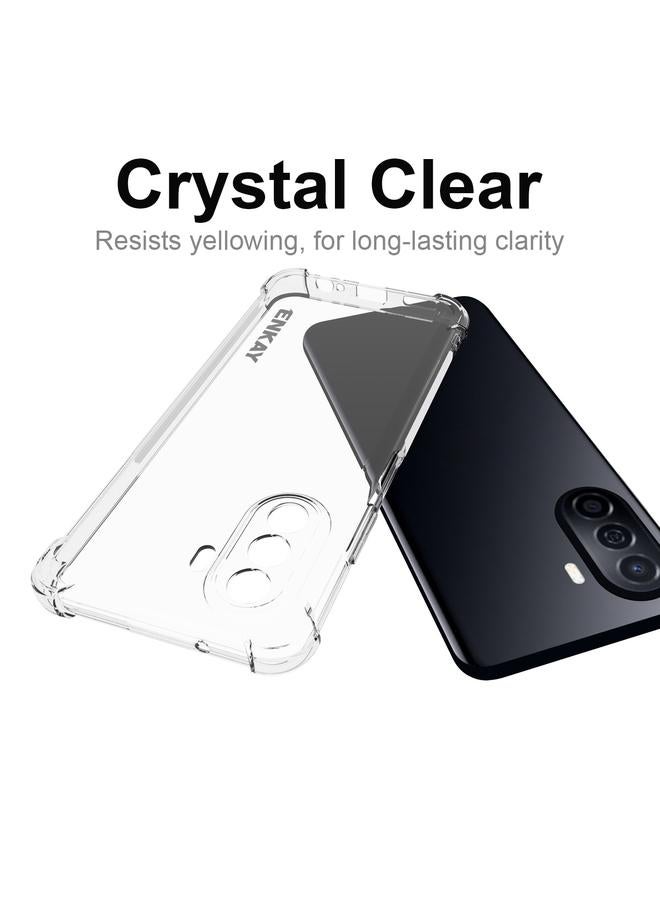 ENKAY Case For Huawei Enjoy 50 4G / Nova Y70 Plus 4G Global Clear TPU Shockproof Phone Case - Image 3