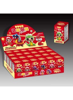 Generic Cross Border 24 Box LABUBU Labu Blind Box Doll Pendant Cute Cartoon Keychain Pupil Toys-Color:Spirit Snake Xianrui 24 Small Boxes In A Box, Shot In Multiples Of 24  - Image 1