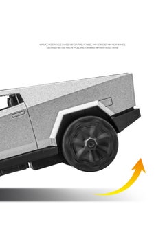 1:36 Tesla Pickup Car Model Toy, Diecast Zinc Alloy Pull Back Toy Car, Sound and Light Pull Back Model Car for Kids Boy Girl Gift (Black/Silver) - pzsku/Z86E6F4810542D0533A31Z/45/_/1741145257/771a1bc7-fa4e-4cfb-94f2-b6a3b13391da