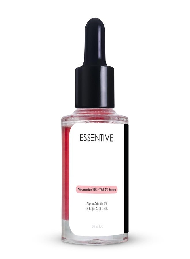 Essentive Niacinamide 10% + TXA 4% Serum, Dark Spot Correction & Glass Skin Serum with Hyaluronic Acid & Hydrating Complex, Brightening, Pigmentation & Uneven Skin Tone Repair, Lightweight All-in-One Daily Facial Serum, Korean-Inspired Skincare for Women (30ml) - Image 1