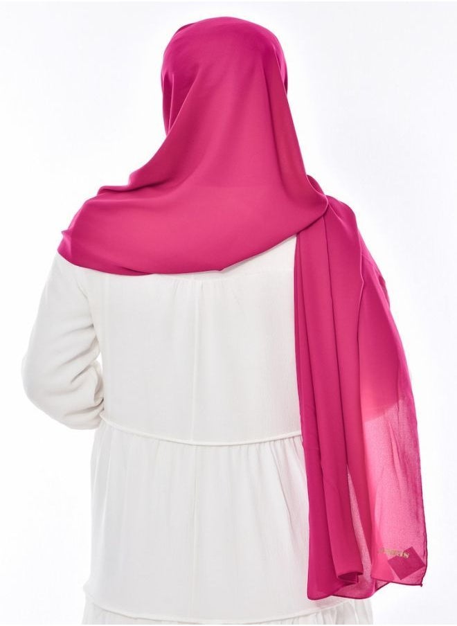 Fatah - Scarf Chiffon Crepe High-Quality - Fuchia - From Fatah - Image 1