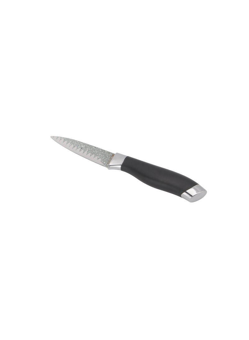 Royalford 3.5" Paring Knife- RF12005| With Extra-Sharp Stainless Steel Blades Home and Restaurant Black - Image 1
