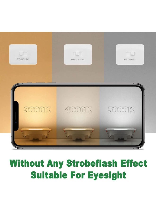 Melfi Adjustable Square Led Downlight 7W 240Vac -White Ceiling Spotlight Ip40 Rated | For Indoor Home And Office Use (3000K Warm White) - Image 3