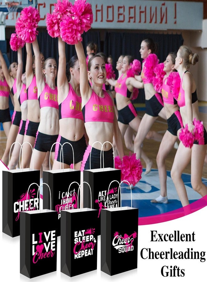 Engrowtic 24 Pcs Cheer Goodie Bags Cheerleading Tote Bags Cheerleader Gifts Accessories for Cheerleaders Cheer Party Favors Bulk for Team(Pink) - Image 5