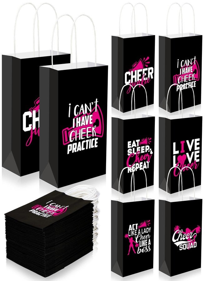 Engrowtic 24 Pcs Cheer Goodie Bags Cheerleading Tote Bags Cheerleader Gifts Accessories for Cheerleaders Cheer Party Favors Bulk for Team(Pink) - Image 1