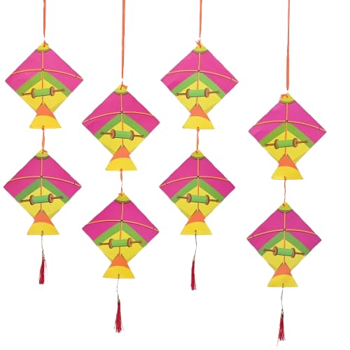 TOYXE Makar Sankranti Kites Hanging Wall Decor Items Set of 4 Pieces - Image 1