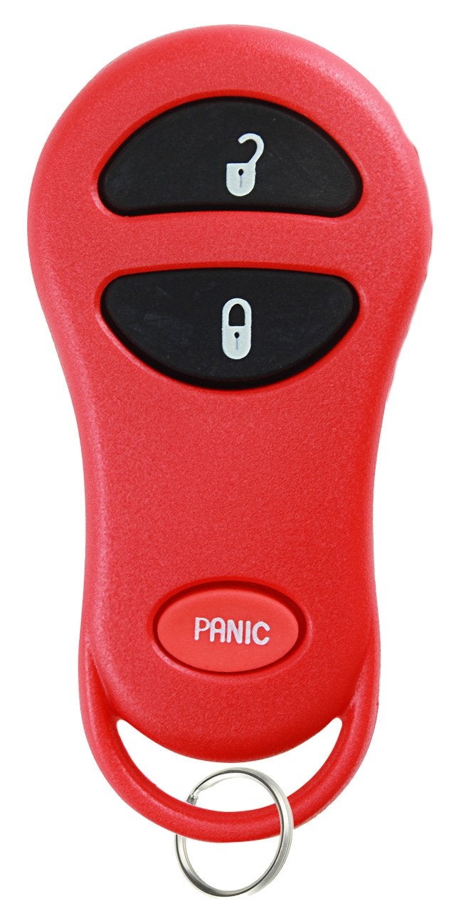 KeylessOption جهاز تحكم عن بُعد بدون مفتاح من KeylessOption بديل لمفتاح السيارة GQ43VT17T، 04686481 - أحمر - Image 1