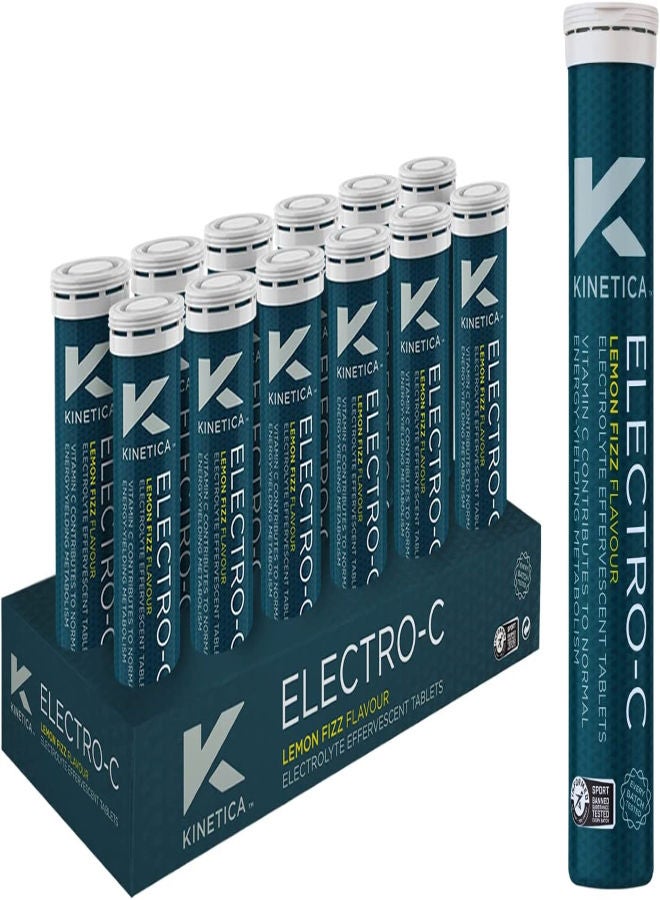 Kinetica Kinetica Electro-C Lemon Flavor Electrolytes Rehydration Drink Tablets, 12 Pack  - Image 1