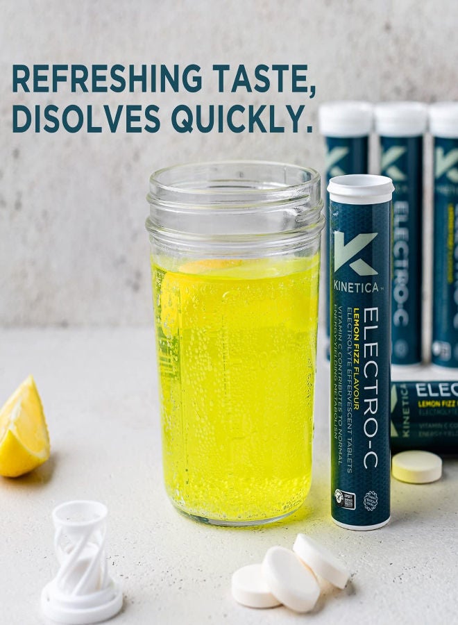 Kinetica Kinetica Electro-C Lemon Flavor Electrolytes Rehydration Drink Tablets, 12 Pack  - Image 4