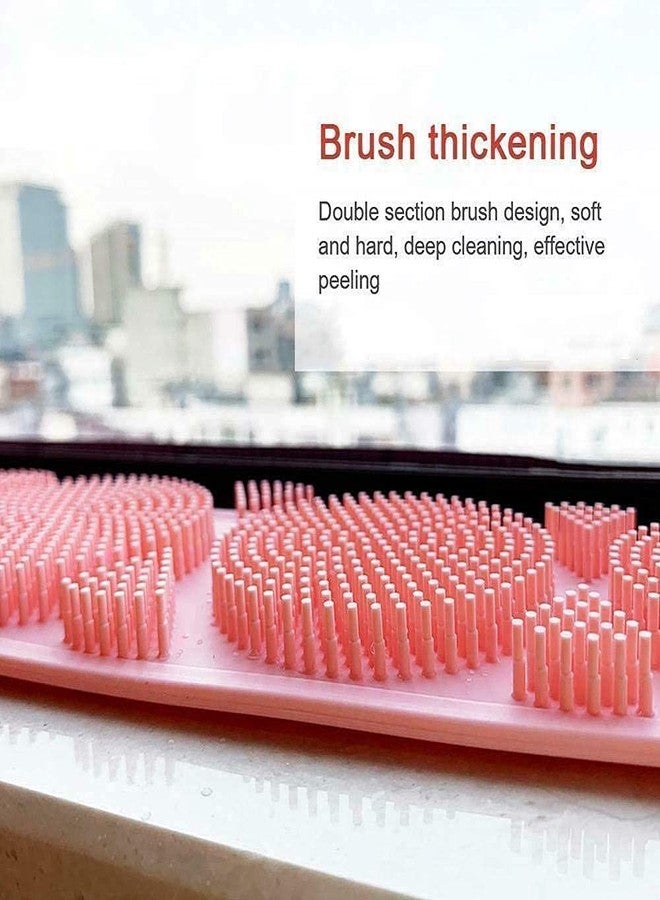 BBD kitchen shop Bath Body Cleaning Belt/Skin Brush Belt For Skin/Bathing/Body Dirt Removal For Kids Men's & Women Multi color Silicone Back Scrubber Bath Belt Double-Sided Massage Bod - Image 4