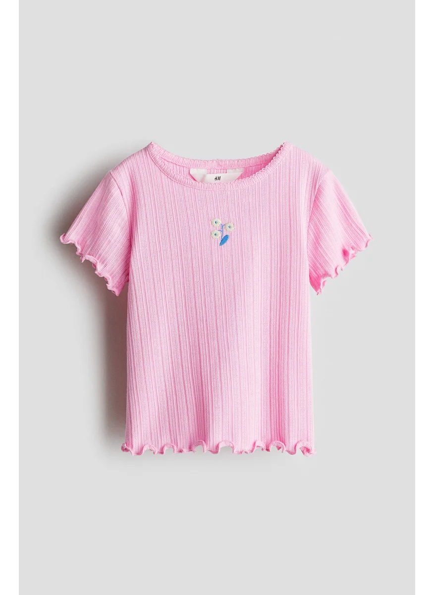 H&M Pointelle Top