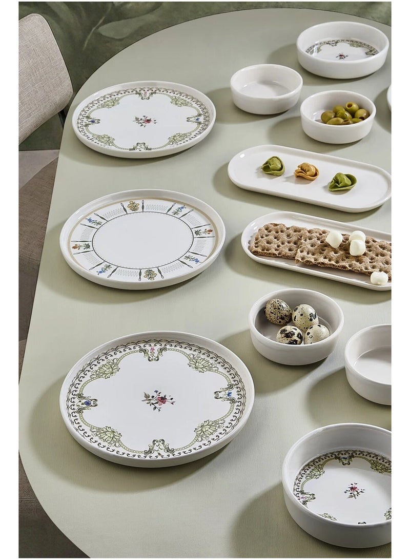 Kitchen Life 14 Piece Country Breakfast Set for 6 People - Luxury Breakfast Presentation Set Plate Made in Turkey - Image 1