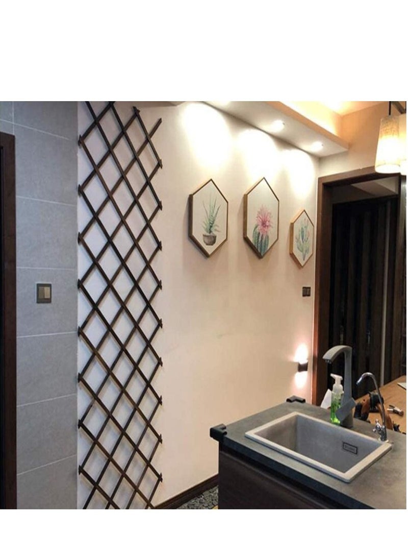 LINGWEI Wooden Trellis Fence 156x75cm - Image 2