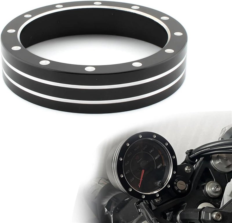 QASULER Motorcycle Speedometer Trim Ring - Image 1