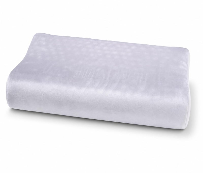 Memory Foam Pillow Contour Shaped Pillow for Sleeping, Soft Washable Plush Cover, Suitable for Various Sleeping Positions. - Image 2