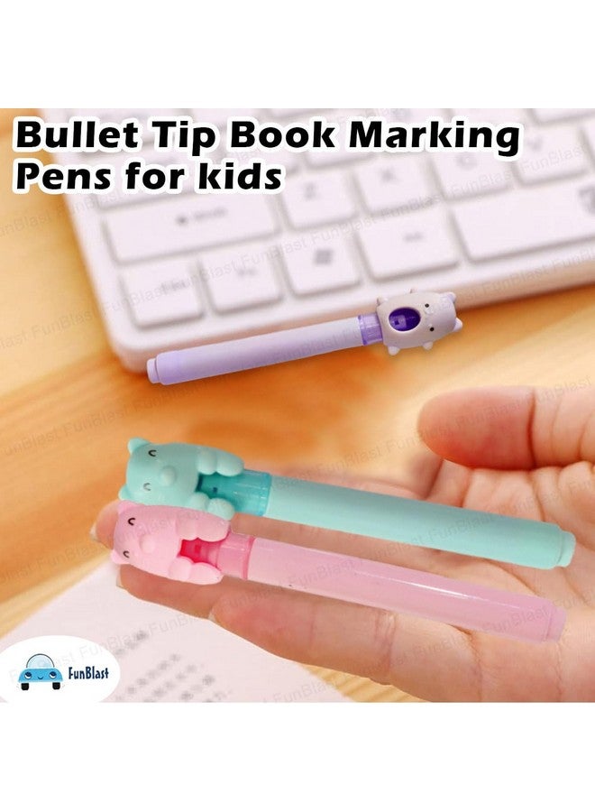 فنبلاست أقلام تمييز فن بلاست - مجموعة أقلام تمييز من 6 ألوان، أقلام تمييز جمالية، قلم تحديد كتب برأس رصاصي، أقلام تحديد بألوان الباستيل، أقلام رسم للمكتب والكتابة (متعددة الألوان) - Image 5