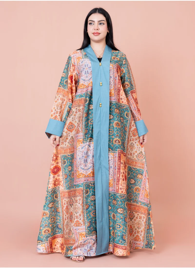 IKKXA Color Splash Jalabiya IK1024 Turquoise