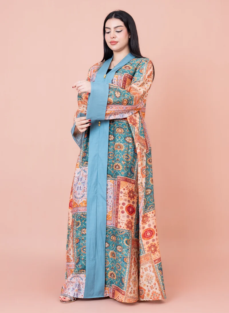 IKKXA Color Splash Jalabiya IK1024 Turquoise