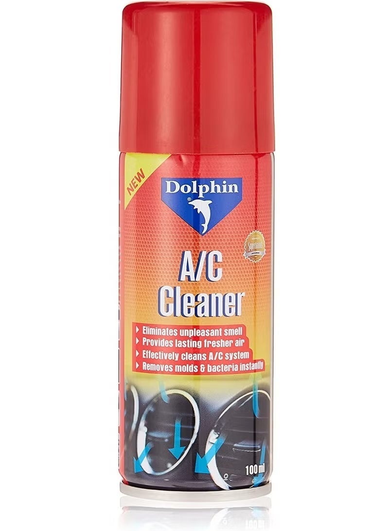 Dolphin A/C Cleaner Spray 100ml Pack of 2 – Car Air Conditioner Cleaner, Odor Remover, Mold & Bacteria Cleaner, Fresh Air Conditioning System Cleaner - Image 2