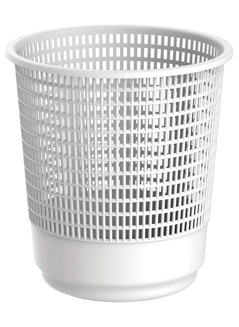 Concept home 4 Pieces Trash Bin For Offices And Rooms White 8 Liters - Image 2