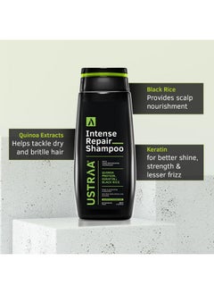 Ustraa Intense Repair Shampoo 250Ml With Fiber Restoration Technology | With Black Rice & Keratin | Helps Protect Treated Hair | For Shinier & Healthier Hair | No Sls, No Paraben  - Image 5