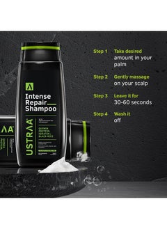 Ustraa Intense Repair Shampoo 250Ml With Fiber Restoration Technology | With Black Rice & Keratin | Helps Protect Treated Hair | For Shinier & Healthier Hair | No Sls, No Paraben  - Image 4