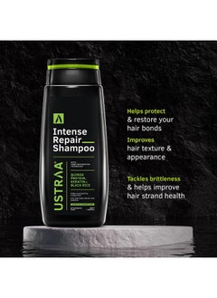 Ustraa Intense Repair Shampoo 250Ml With Fiber Restoration Technology | With Black Rice & Keratin | Helps Protect Treated Hair | For Shinier & Healthier Hair | No Sls, No Paraben  - Image 2