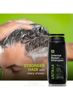Ustraa Intense Repair Shampoo 250Ml With Fiber Restoration Technology | With Black Rice & Keratin | Helps Protect Treated Hair | For Shinier & Healthier Hair | No Sls, No Paraben  - Image 3