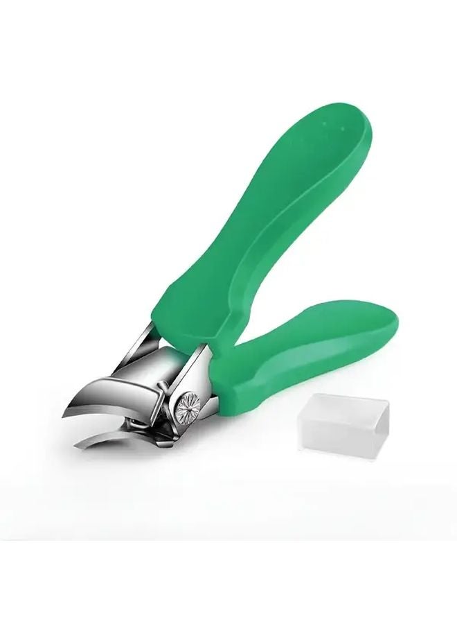 Orange Nail Clippers With Pointed Tips Heavy Duty Stainless Steel Scissors Ergonomic Handle Sharp Blades - Image 2