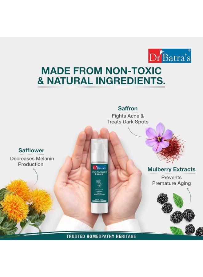 Dr Batra's Fairness Serum - 50g and Natural Skin Lightening Cream - 100g, Combo Kit for Brighter Skin - Image 2