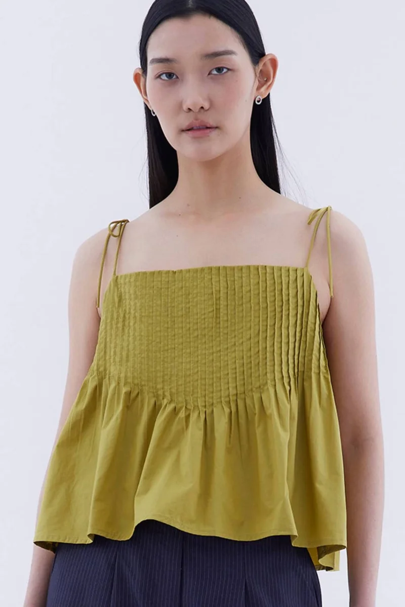 The Editor's Market Brenella Pin-tuck Top