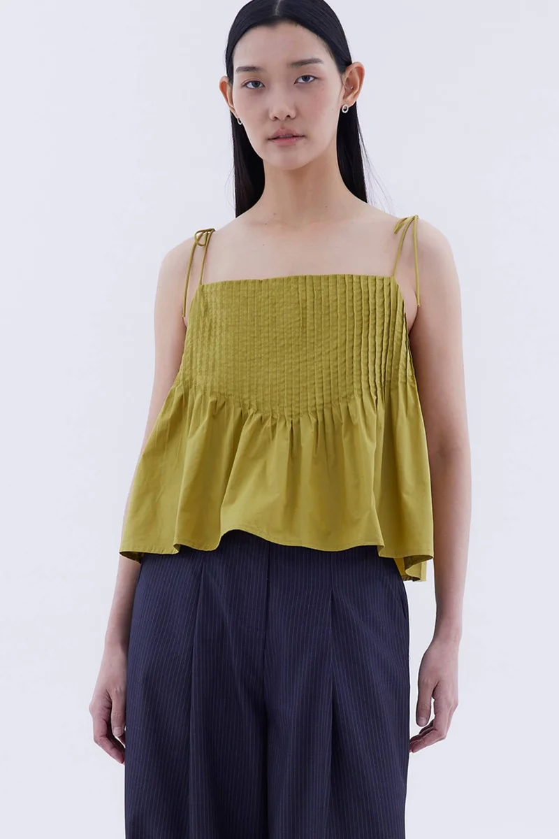 The Editor's Market Brenella Pin-tuck Top