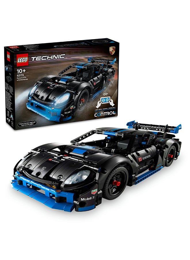 LEGO - لعبة سيارة السباق تكنيك بورش جي تي 4 إي-بيرفورمانس، تحكم عن بعد، نموذج تفاعلي هدية للأطفال الذين يحبون المركبات الفاخرة 42176 (834 قطعة) - Image 1