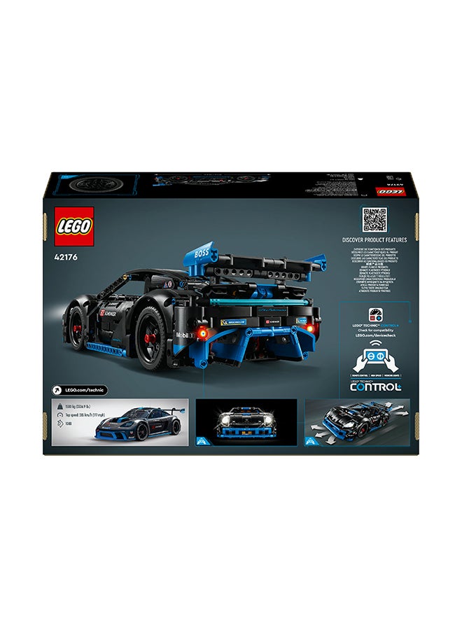 LEGO - لعبة سيارة السباق تكنيك بورش جي تي 4 إي-بيرفورمانس، تحكم عن بعد، نموذج تفاعلي هدية للأطفال الذين يحبون المركبات الفاخرة 42176 (834 قطعة) - Image 1