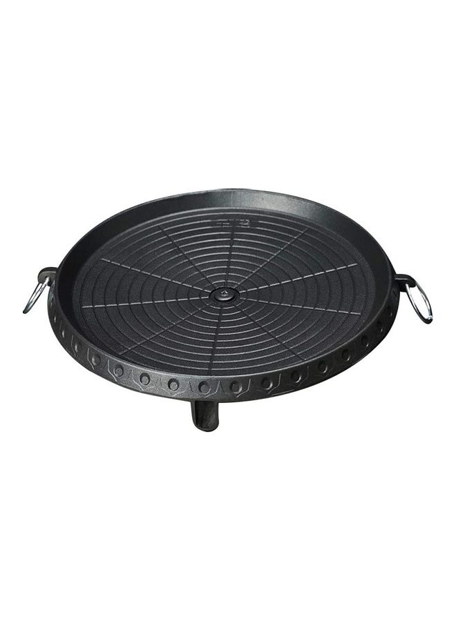 NIBEMINENT Multifunctional Korean Frying Pan Black 35x28.5x9.5cm - Image 1