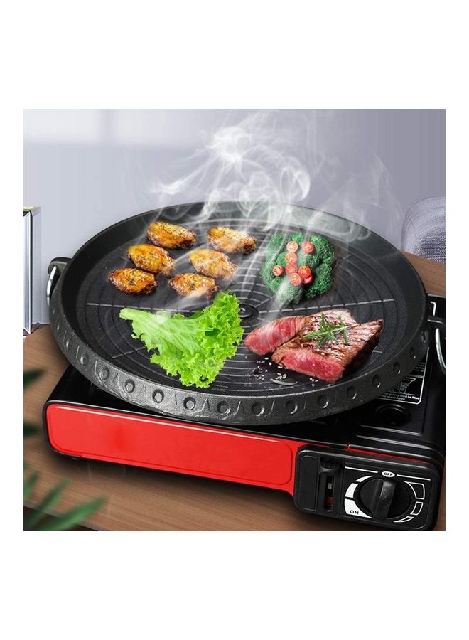 NIBEMINENT Multifunctional Korean Frying Pan Black 35x28.5x9.5cm - Image 3