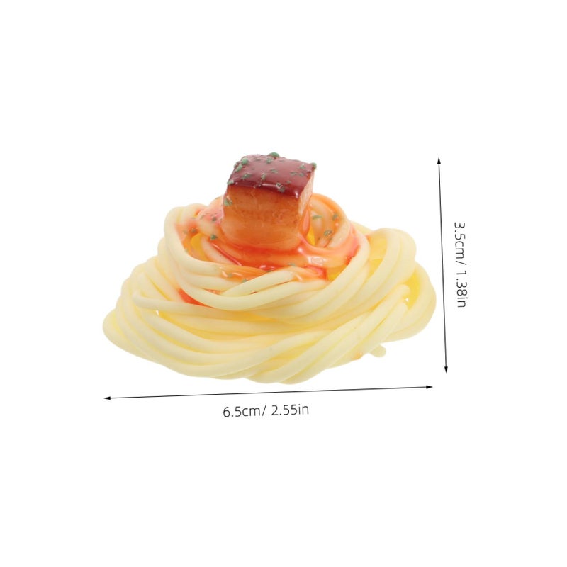 Realistic Faux Spaghetti Food Display Prop 2Pcs Lightweight Kitchen Decor - Image 3