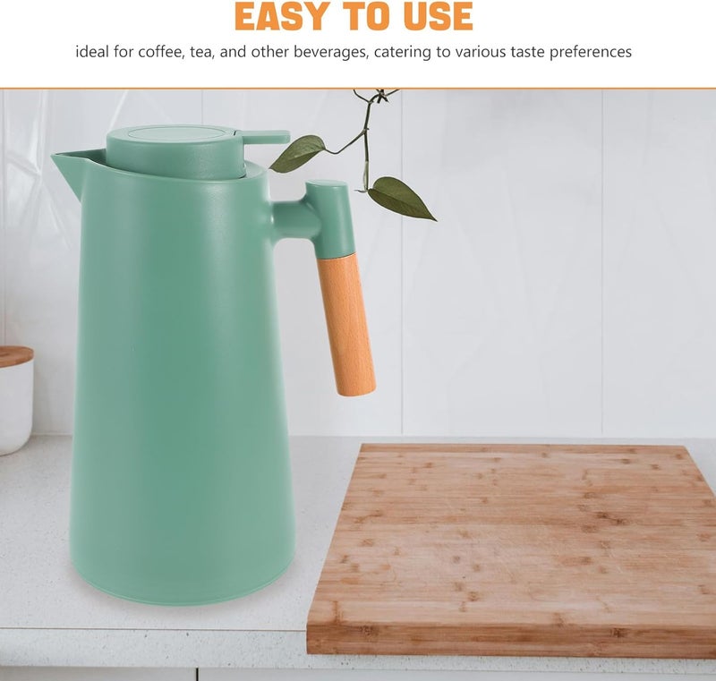 Small apartment fit jojofuny Insulated Thermal Coffee Carafe with Glass Liner 34oz Hot Water Dispenser Pitcher for Tea and Milk, Vacuum Insulated Drink Container for Home and Bedside Use Protective coating Season change compatible build Cost effective fine quality Popular practical build In-house warehouse packing Suburban residential ship High precision lightweight material Diverse operation compatible Durable versatile substance Home & light industrial compatible Durability enhanced Worldwide popular practical build Multiple options Smooth joint Main road full logistics cover Multi-source stock guarantee All storage space compatible Long lasting universal build Wide usage compatibility Multi-purpose fine material Precision processed material Affordable fast purchase options KSA market compliant quality Global assorted color picks - Image 3