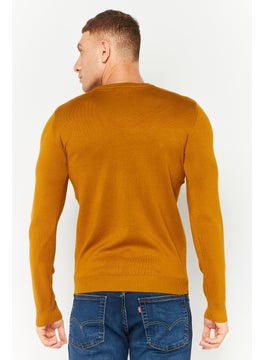Sorbino Men Crew Neck Long Sleeves Heather Sweatshirt, Brown  - Image 4
