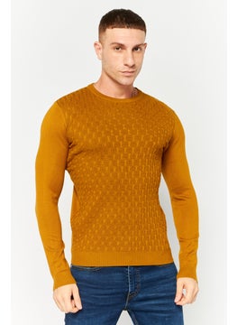 Sorbino Men Crew Neck Long Sleeves Heather Sweatshirt, Brown  - Image 1